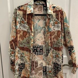 Super cool button down Zara top